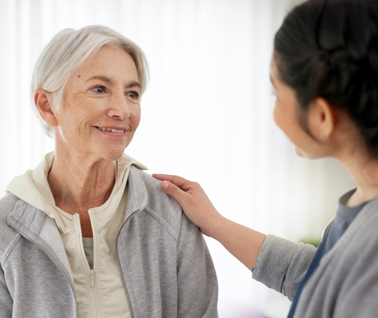 What should caregivers know about supporting seniors with thyroid cancer at home?